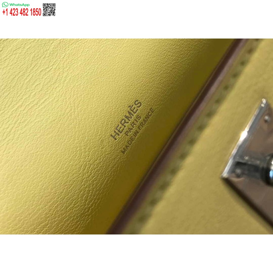 Replica Hermes Kelly Pochette Swift Pochette In Pelle Argento H230260
