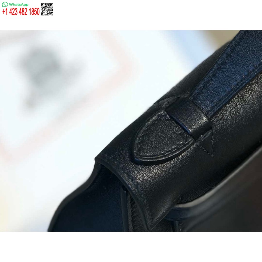 Replika Hermes Kelly Pochette Swift Bőr Kuplungtáska Ezüst H230258