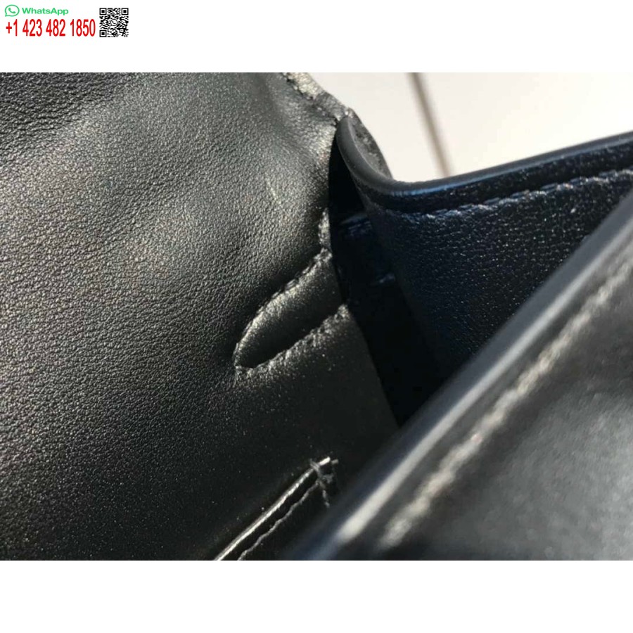 Replika Hermes Kelly Pochette Swift Bőr Kuplungtáska Ezüst H230258