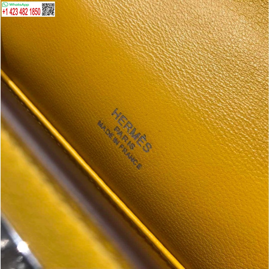 Réplique Hermes Kelly Pochette Swift Sac D'embrayage En Cuir Argent H230257