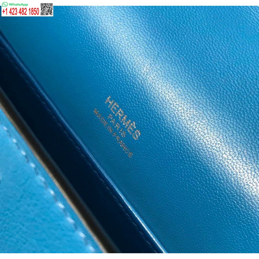 Replica Hermes Kelly Pochette Swift Pochette In Pelle Argento H230256