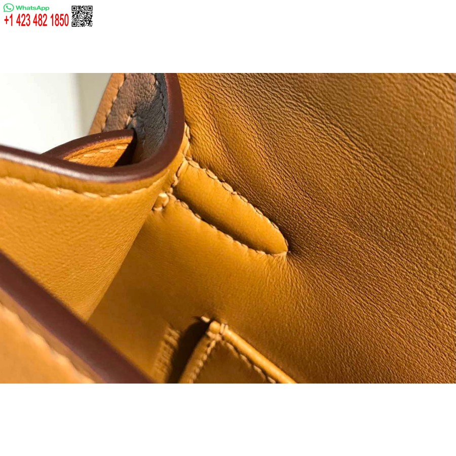 Replika Hermes Kelly Pochette Greitas Odinis Sankabos Krepšys Auksinis H230276