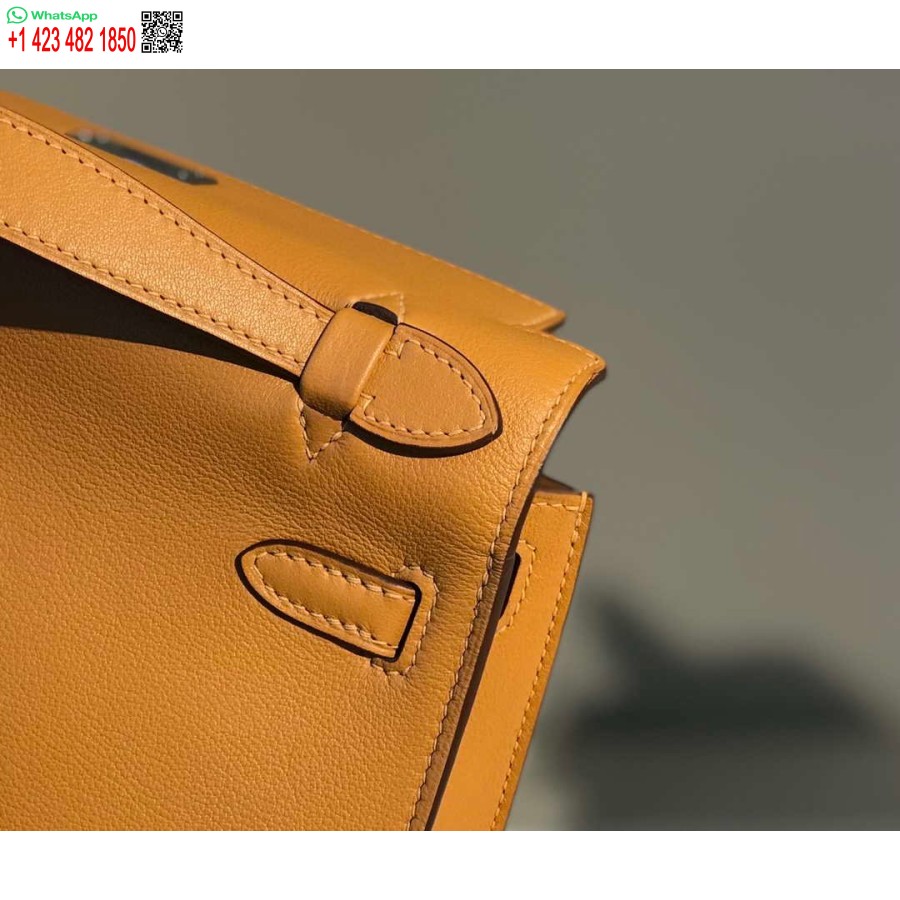 Replika Hermes Kelly Pochette Greitas Odinis Sankabos Krepšys Auksinis H230276