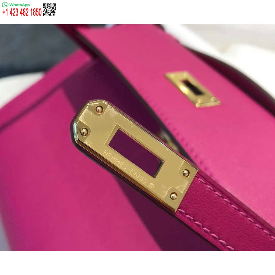 Replica Hermes Kelly Pochette Swift Pochette In Pelle Oro H230275