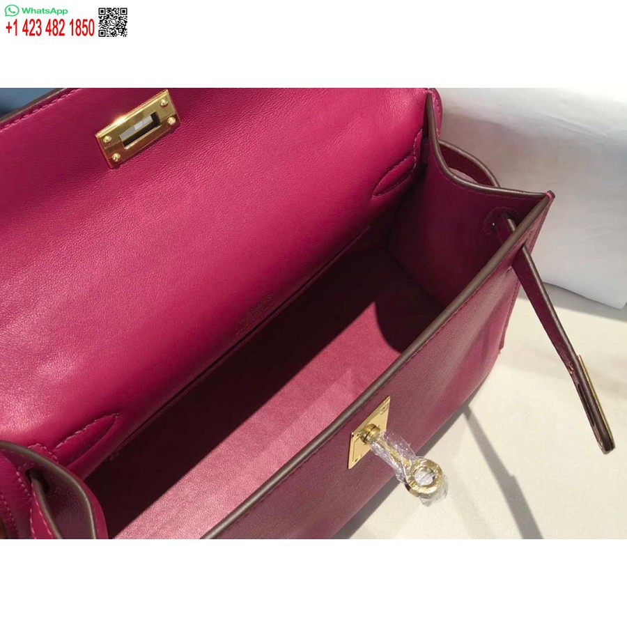 Replica Hermes Kelly Pochette Swift Pochette In Pelle Oro H230275