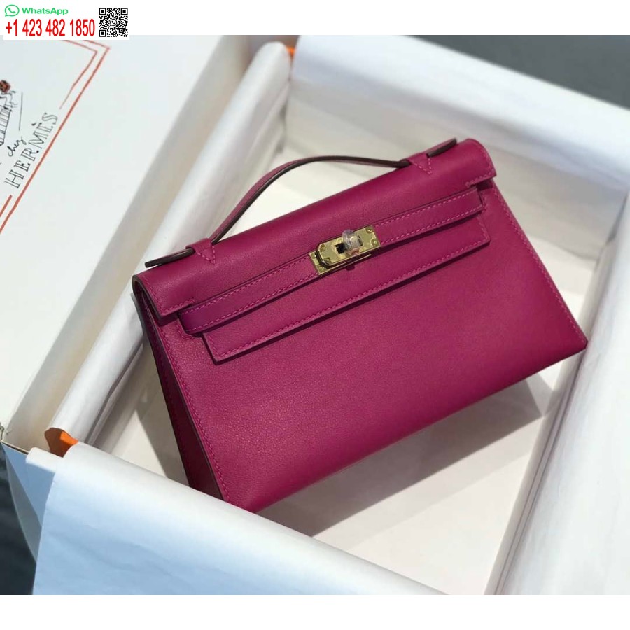 Replica Hermes Kelly Pochette Kiire Nahast Sidurikott Kuld H230275