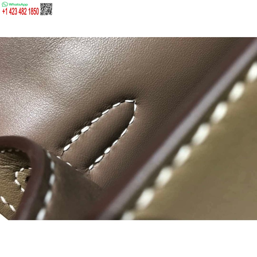 Replica Hermes Kelly Pochette Swift Pochette In Pelle Oro H230274