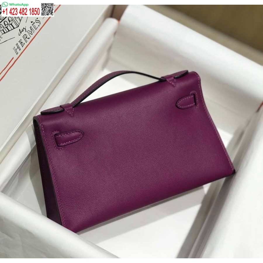 ماکت هرمس کلی پوچت کیف کلاچ چرم سوئیفت طلا H230273