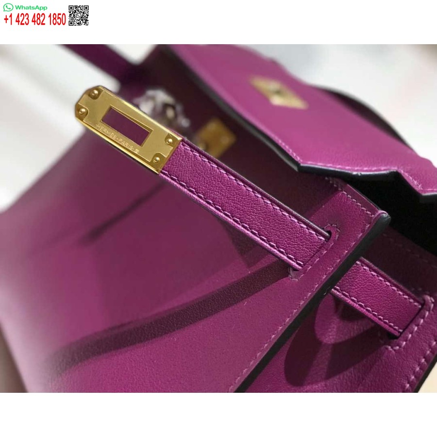 ماکت هرمس کلی پوچت کیف کلاچ چرم سوئیفت طلا H230273