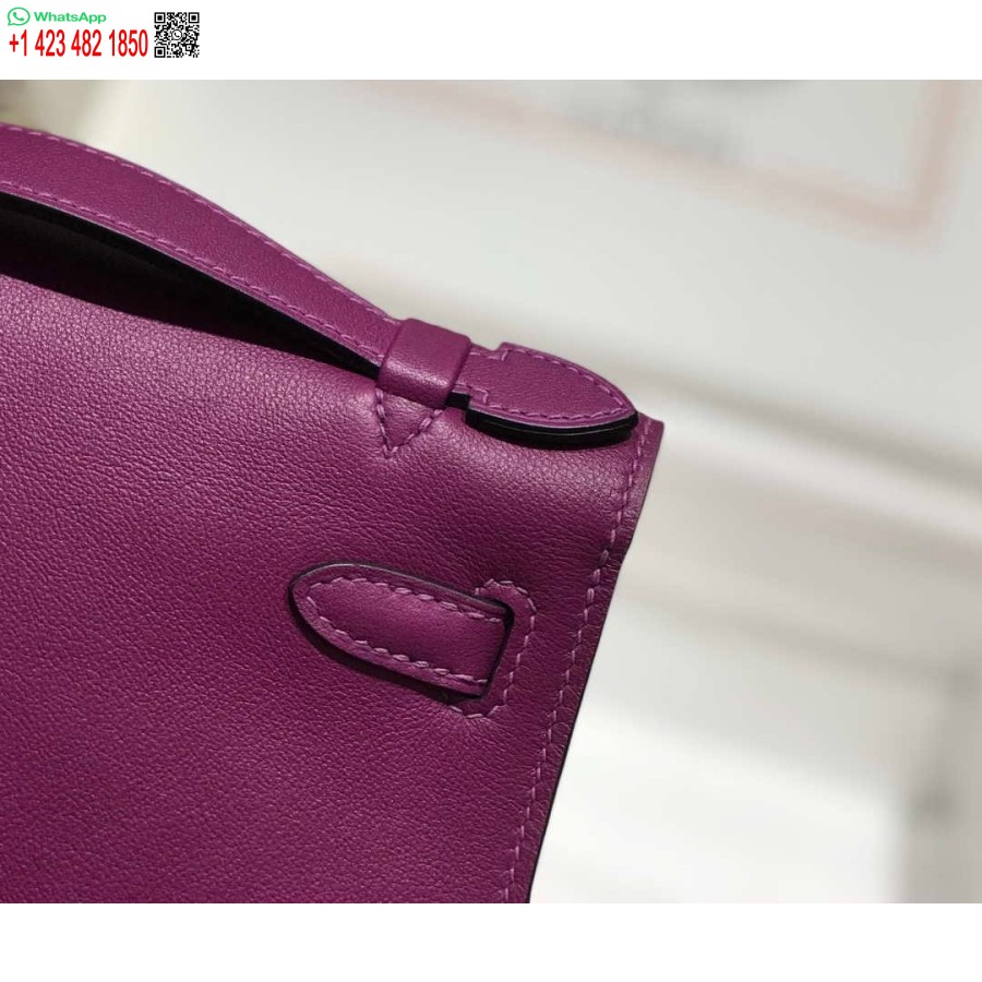 ماکت هرمس کلی پوچت کیف کلاچ چرم سوئیفت طلا H230273