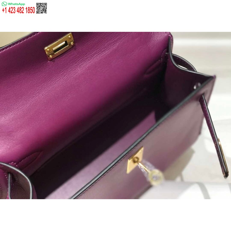 ماکت هرمس کلی پوچت کیف کلاچ چرم سوئیفت طلا H230273