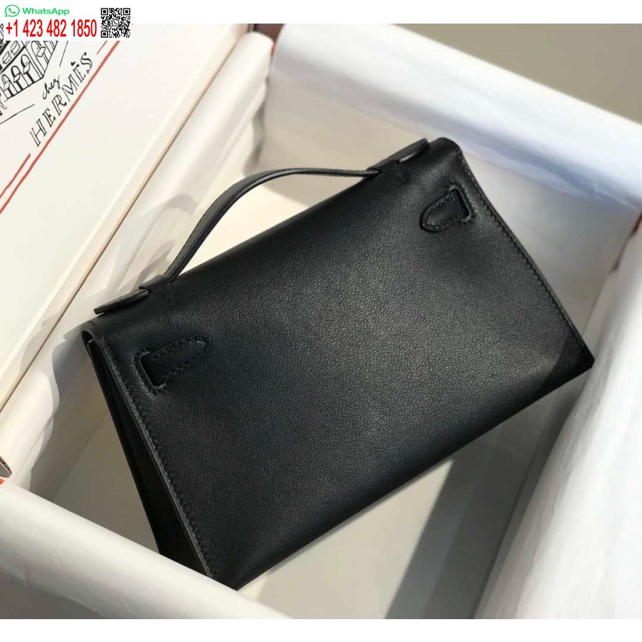 Réplique Hermes Kelly Pochette Swift Sac D'embrayage En Cuir Or H230270