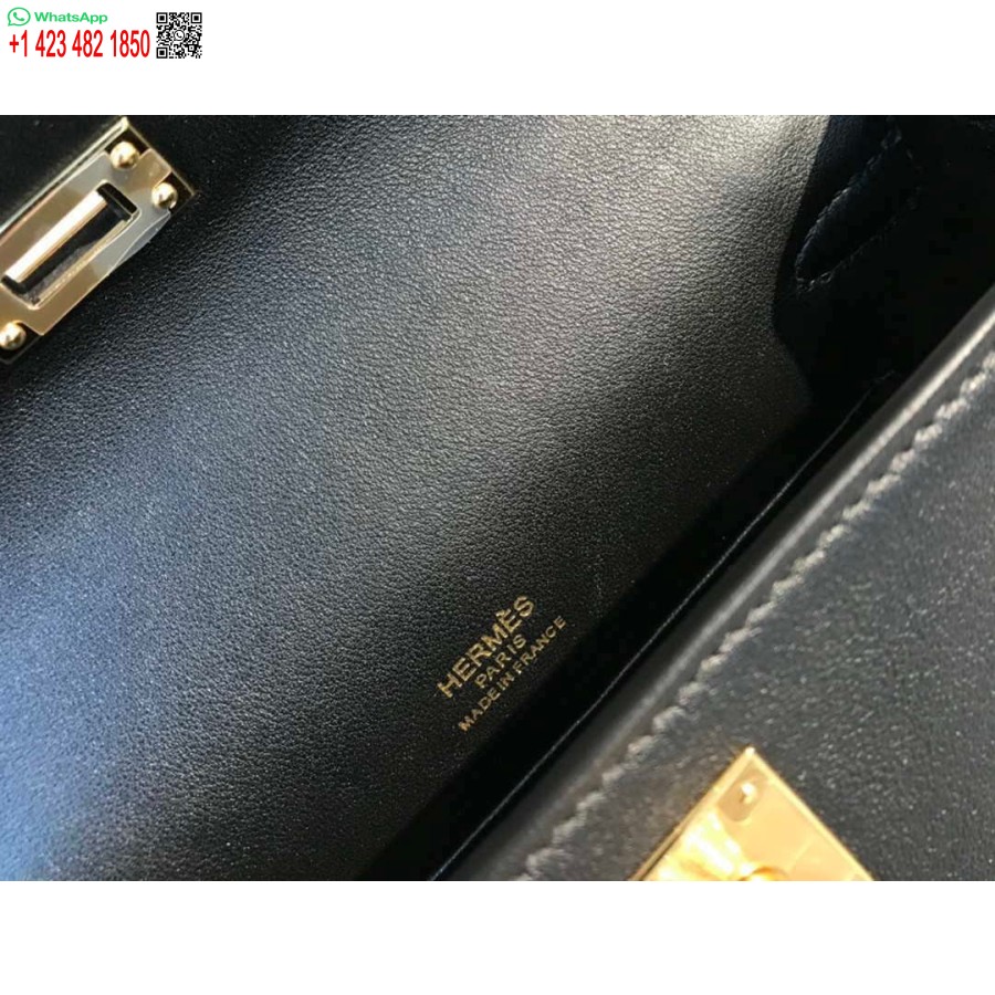 Réplique Hermes Kelly Pochette Swift Sac D'embrayage En Cuir Or H230270