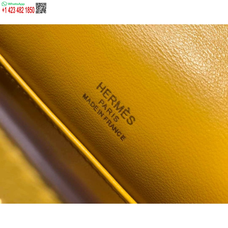 Replica Hermes Kelly Pochette Swift Pochette In Pelle Oro H230269