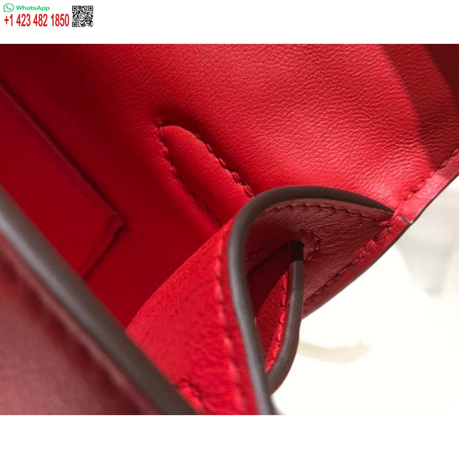 Réplique Hermes Kelly Pochette Swift Sac D'embrayage En Cuir Or H230268