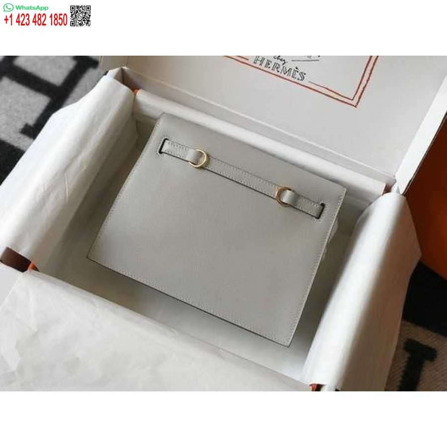 Replika Hermes Kelly Danse 22cm Kožená Taška 20360 šedá