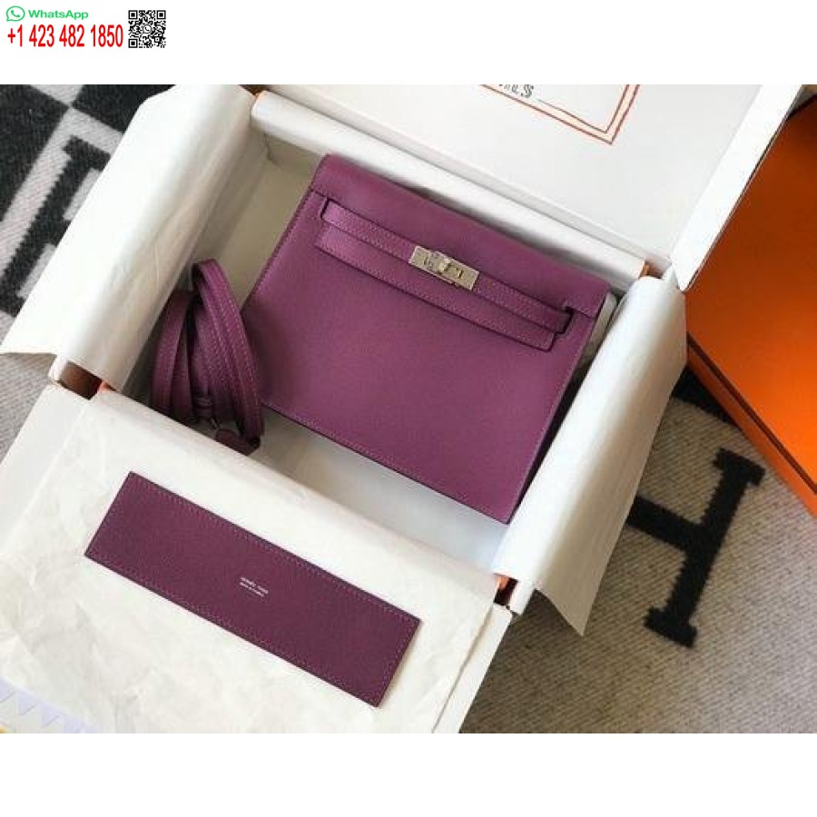 Replica Hermes Kelly Danse 22cm Nahkalaukku 20358 Violetti