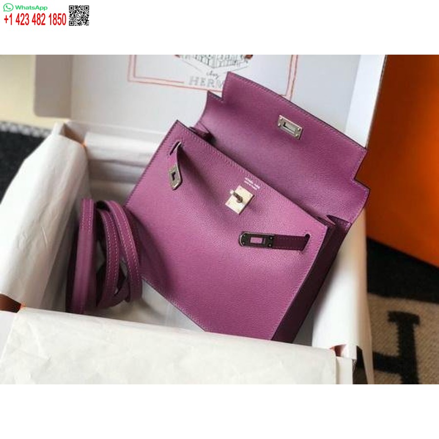 Replica Hermes Kelly Danse 22cm Nahkalaukku 20358 Violetti