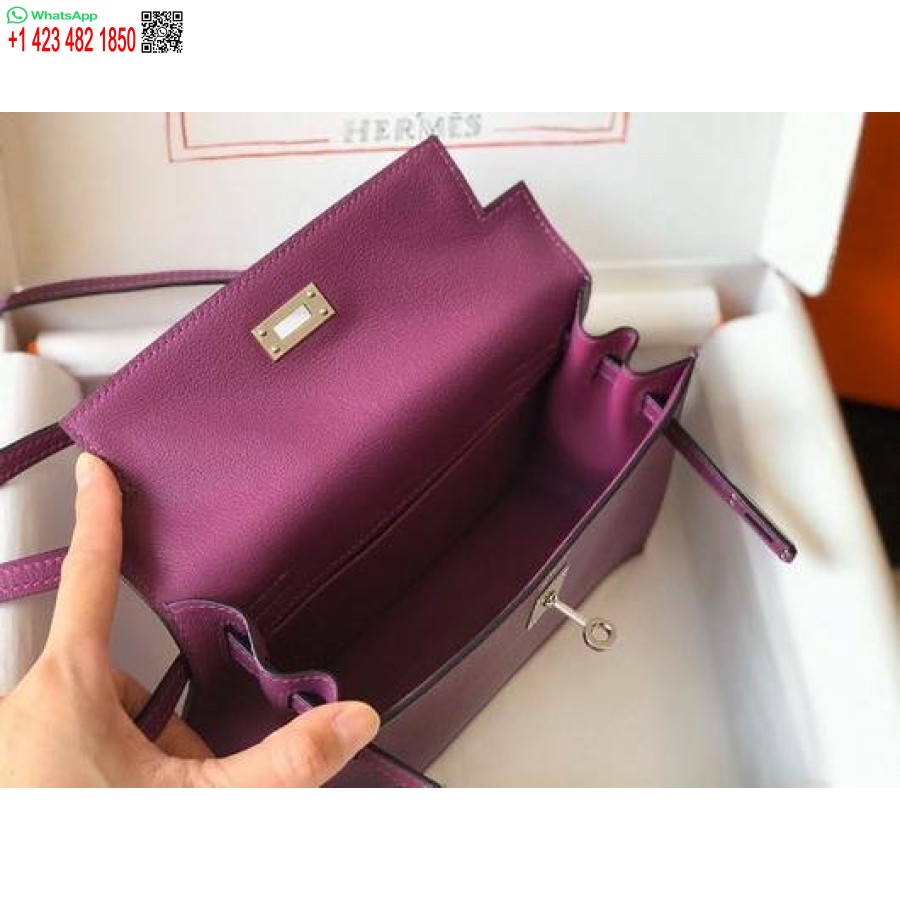 Replica Hermes Kelly Danse 22cm Nahkalaukku 20358 Violetti