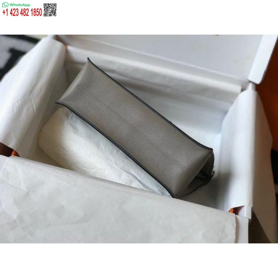 Replika Hermes Kelly Danse 22cm Kožená Taška 20356 šedá