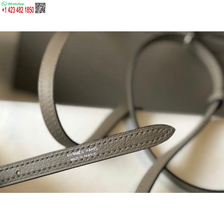 Replika Hermes Kelly Danse 22cm Kožená Taška 20356 šedá