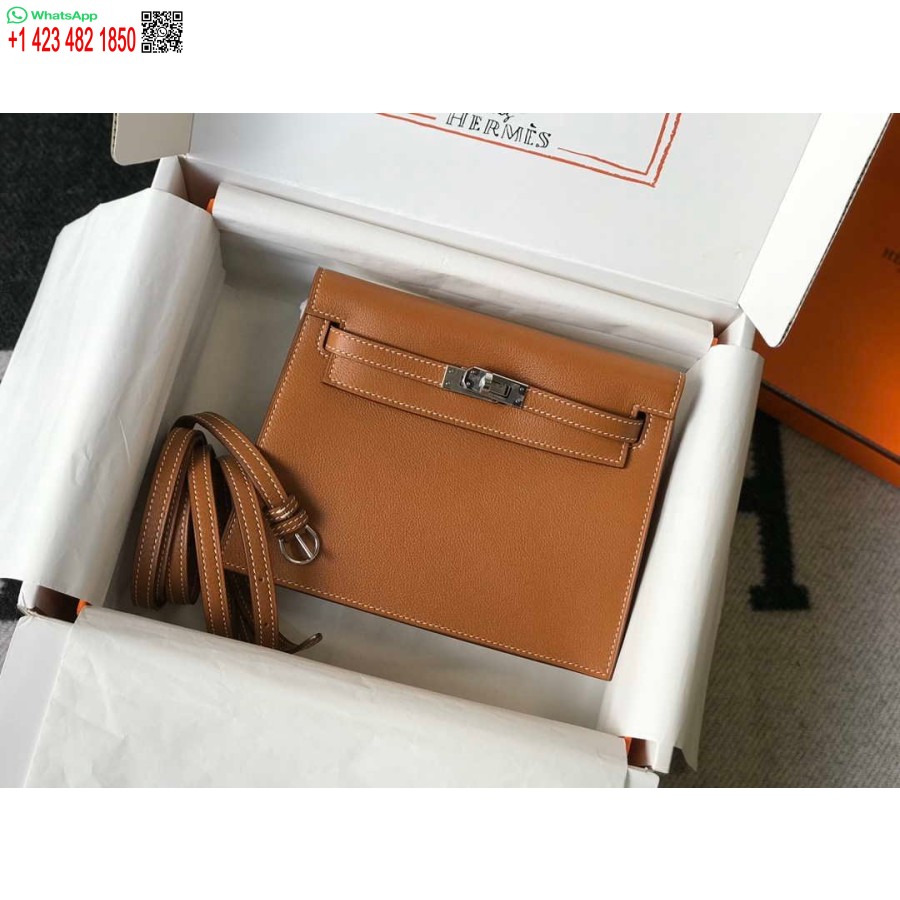 Réplique Hermes Kelly Danse Sac En Cuir 22cm 20353 Tan