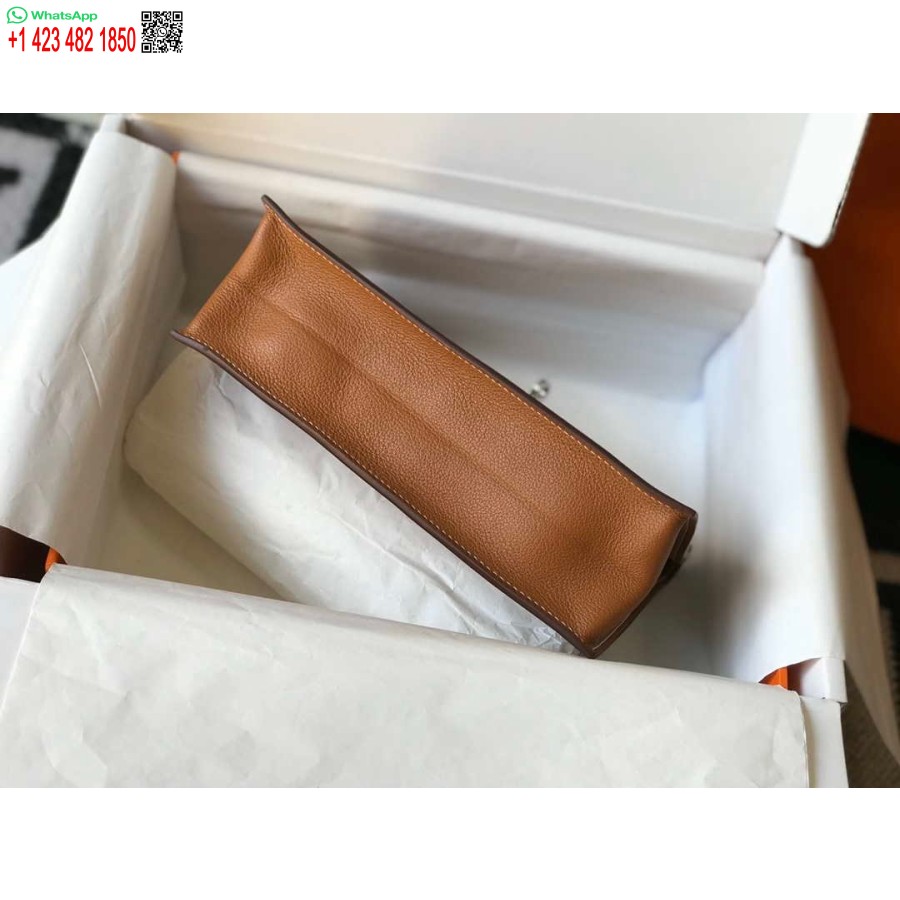 Réplique Hermes Kelly Danse Sac En Cuir 22cm 20353 Tan