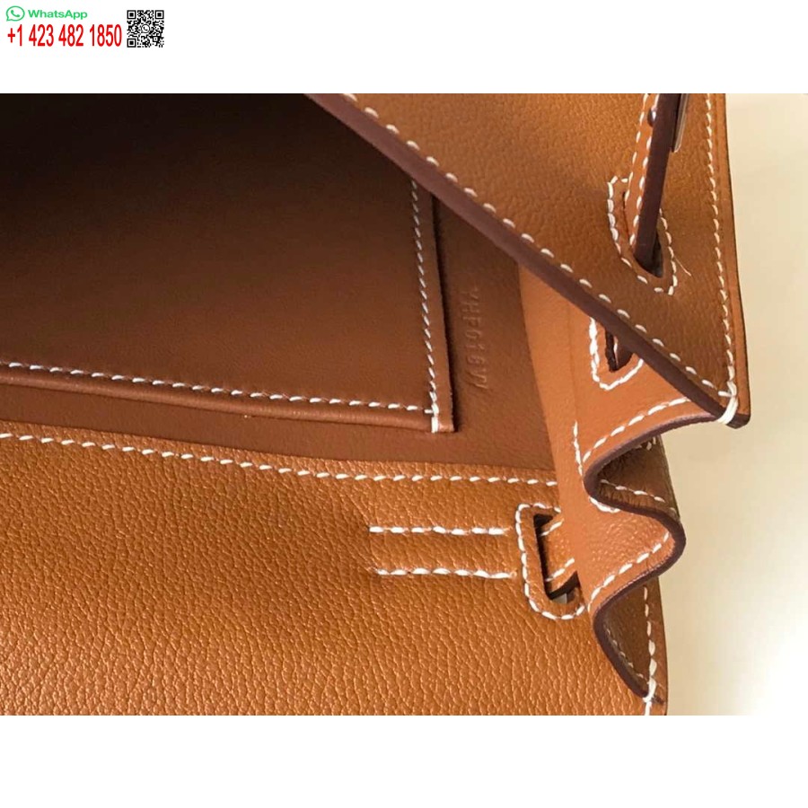 Réplique Hermes Kelly Danse Sac En Cuir 22cm 20353 Tan