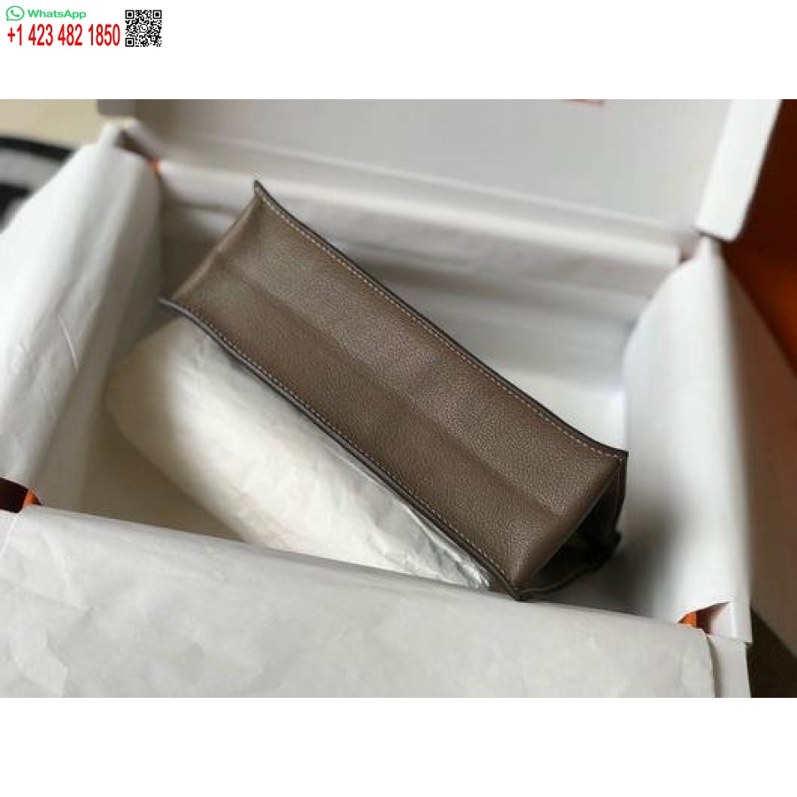 Replika Hermes Kelly Danse 22cm Kožená Taška 20352 Hnedá