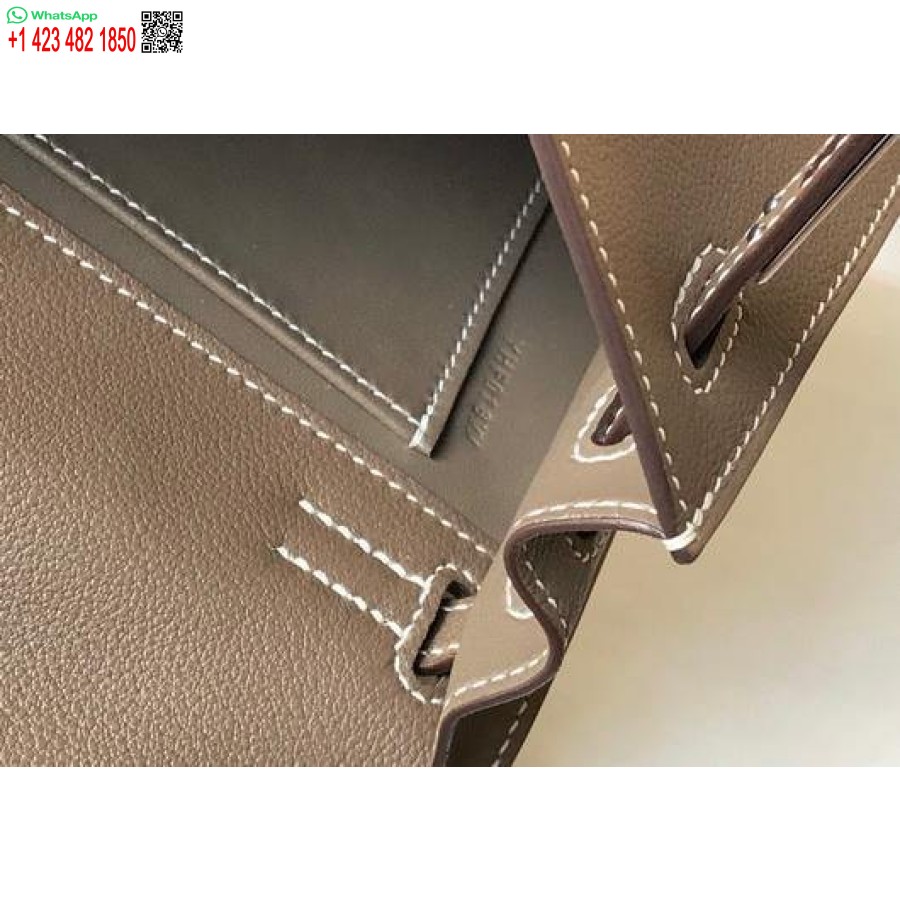 Replika Hermes Kelly Danse 22cm Kožená Taška 20352 Hnedá