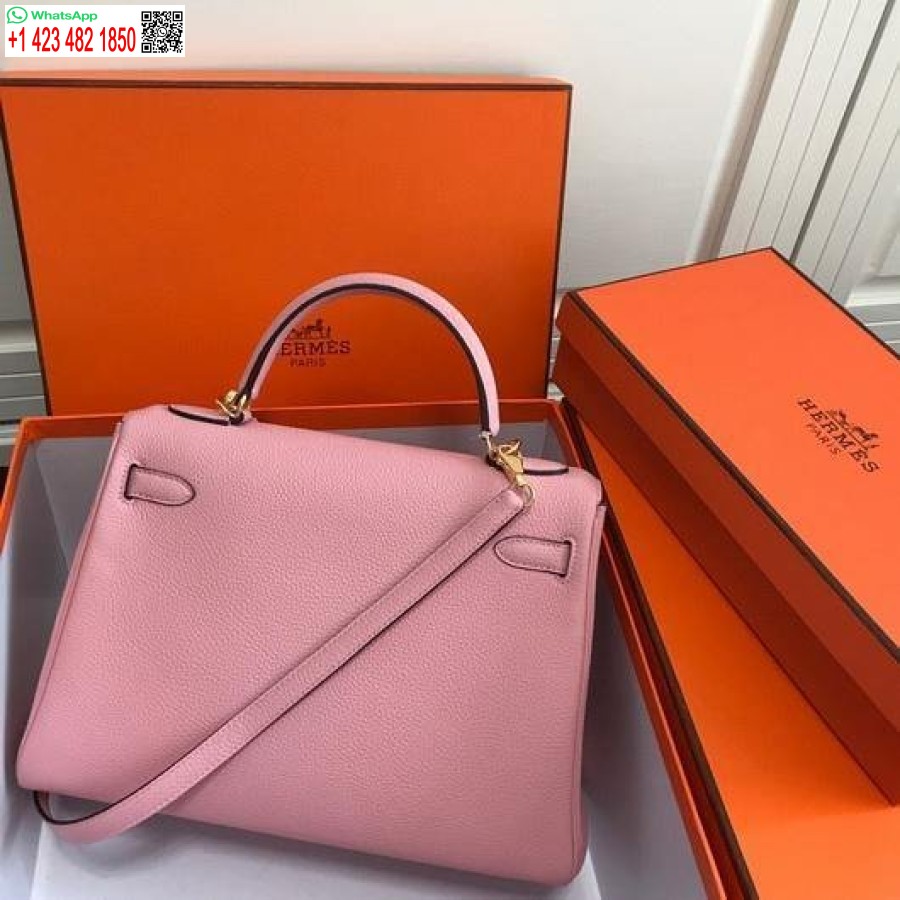 Replica Hermes Kelly Danse 20306 Designer Väska Axelremsväska Rosa