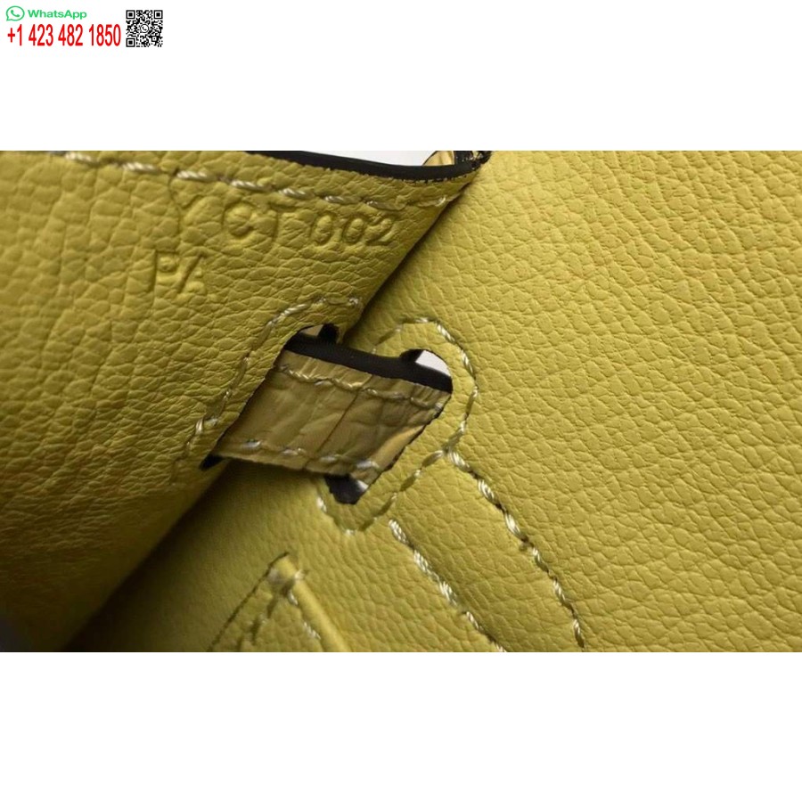 Replica Hermes Kelly Bag Designer Hermes 19cm Axel Miniväska Gul 20451
