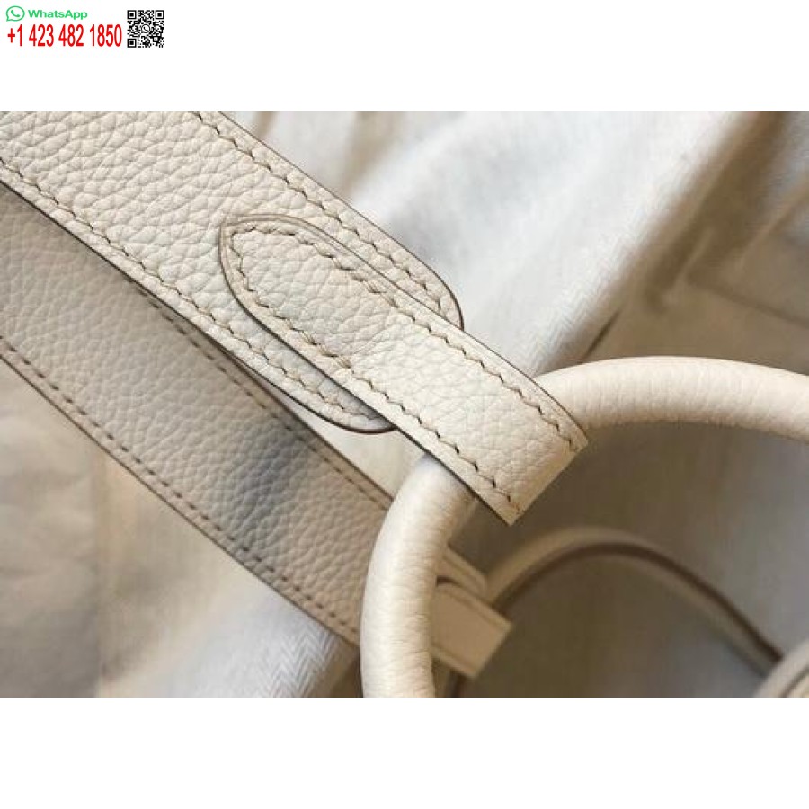 Replika Hermes Lindy 26 Cm Dizajnová Kabelka Cez Rameno Z Bieleho Zlata