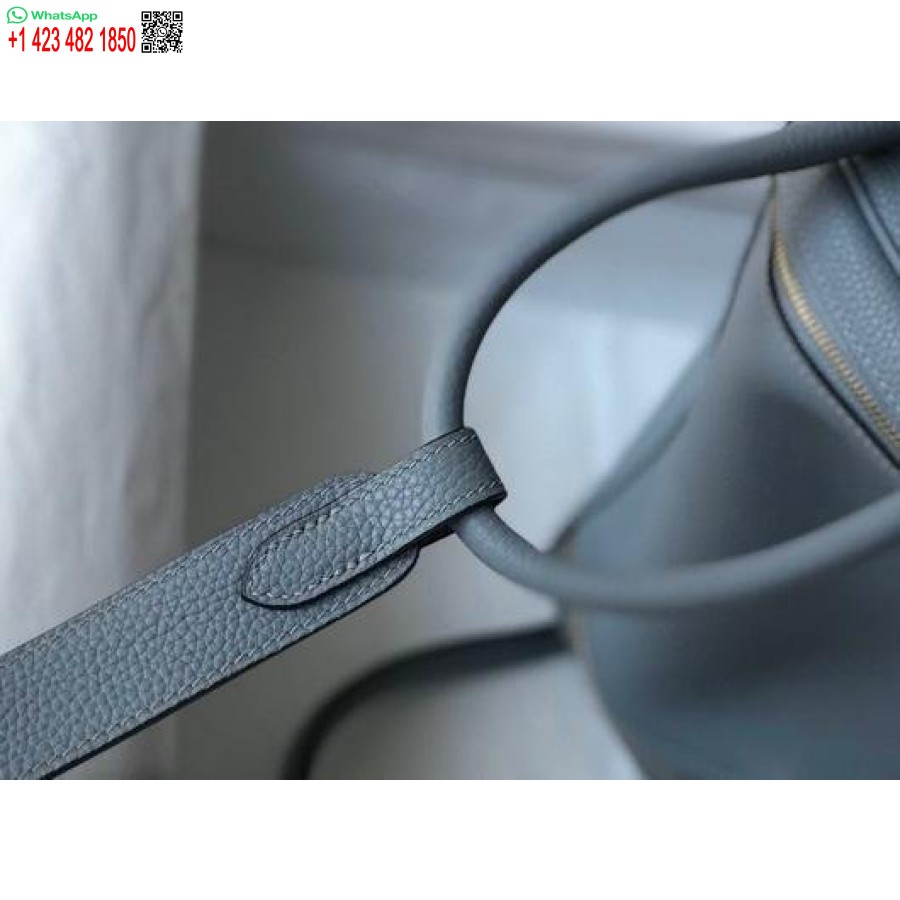 Replika Hermes Lindy 26 Cm Dizainerio Nešiojami Rankiniai Per Petį Mėlyno Aukso