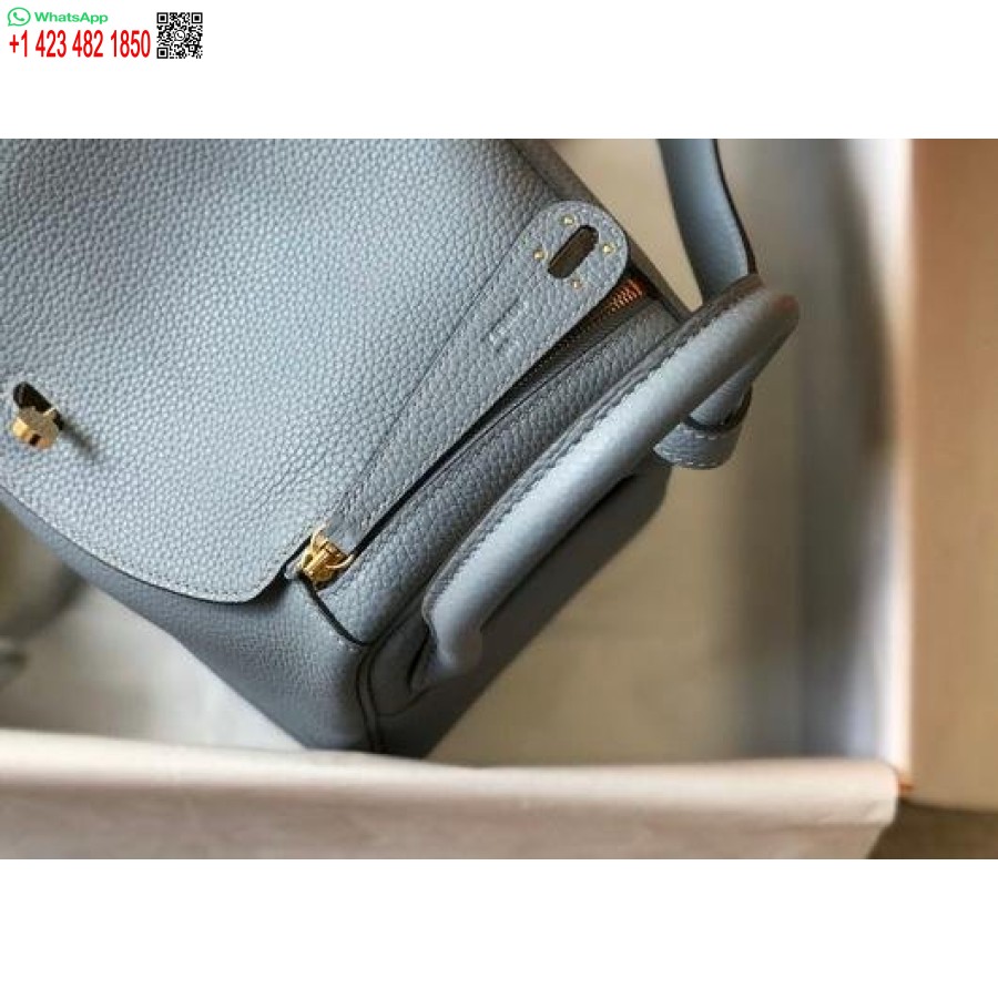 Replika Hermes Lindy 26 Cm Dizainerio Nešiojami Rankiniai Per Petį Mėlyno Aukso