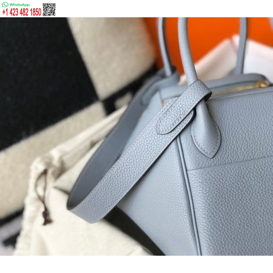 Replika Hermes Lindy 26 Cm Dizainerio Nešiojami Rankiniai Per Petį Mėlyno Aukso