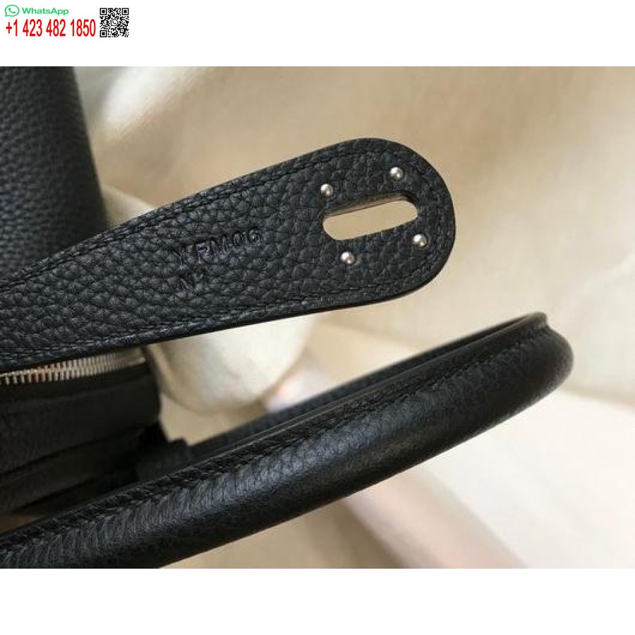 Replika Hermes Lindy 26 Cm Dizajnová Kabelka Cez Rameno čierna