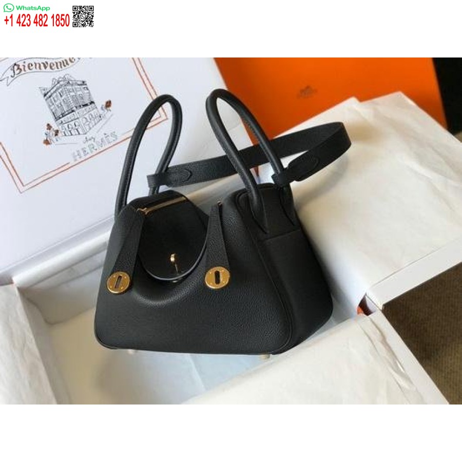 Replica Hermes Lindy Borse A Tracolla Firmate Tote Da 26 Cm Nere