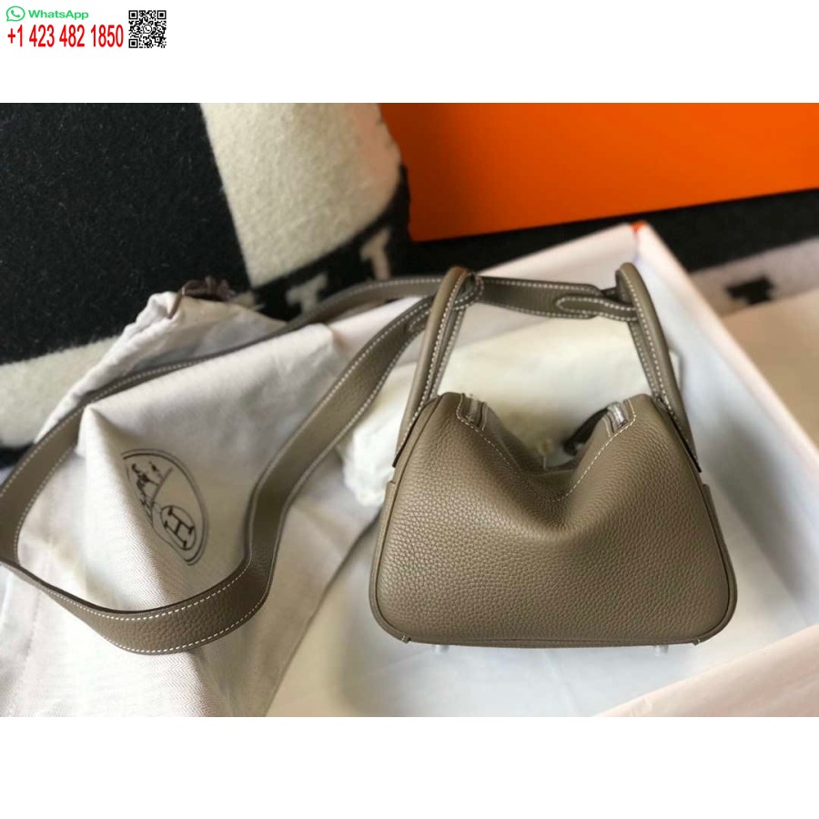 طبق الاصل هيرميس H079086 ليندي حقيبة صغيرة 19 سم H231926