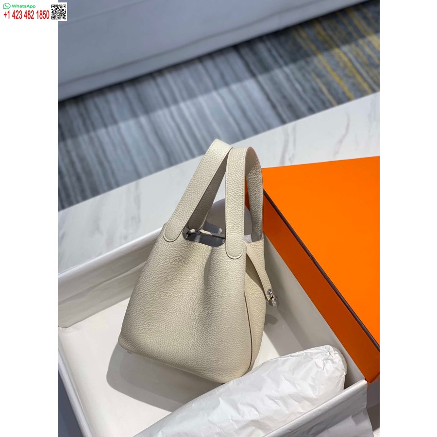 Replica Hermes H056289 Serratura Picotin 18 22 Borsa H330013 Argento