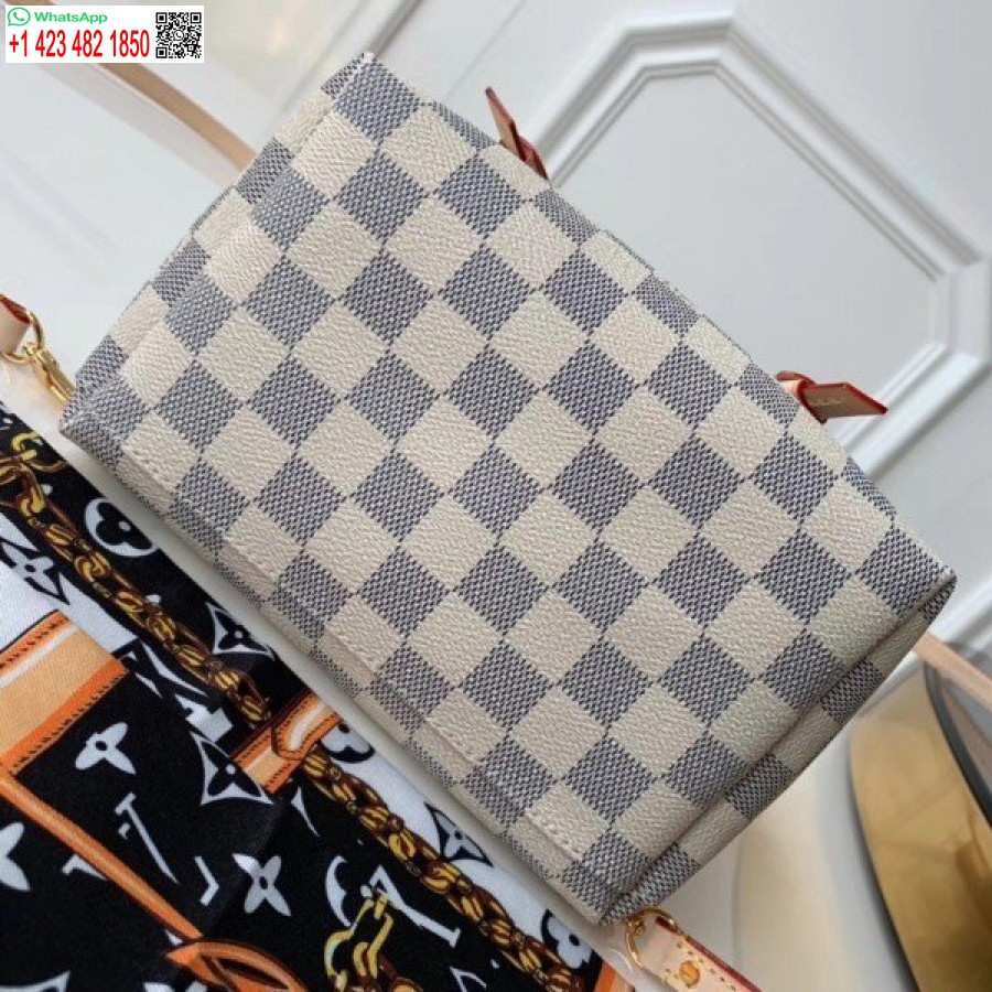 Replika Louis Vuitton Sperone Bb Ruksak Damier Azur N44026 Blv010