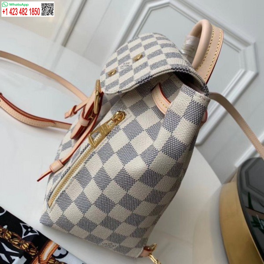 Replika Louis Vuitton Sperone Bb Ruksak Damier Azur N44026 Blv010