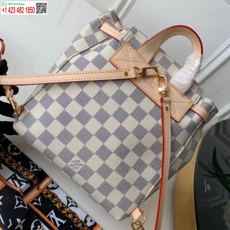 Replika Louis Vuitton Sperone Bb Ruksak Damier Azur N44026 Blv010