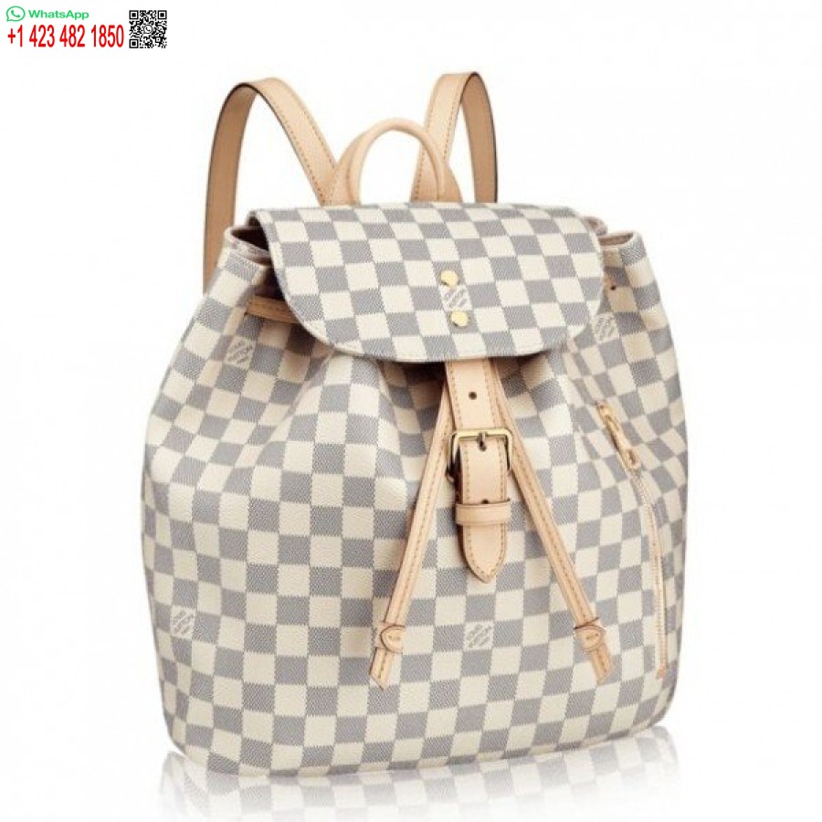 Replika Tas Ransel Louis Vuitton Sperone Damier Azur N41578 Blv015