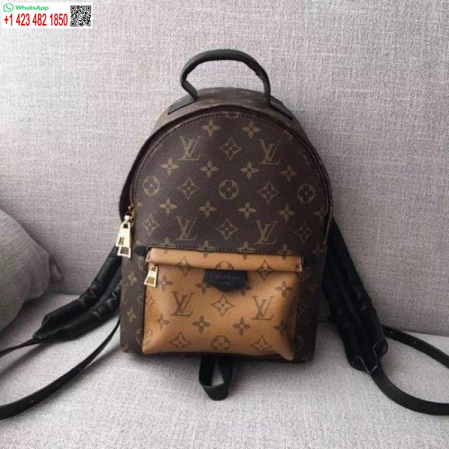 Replika Louis Vuitton Palmių Spyruoklės Pm Kuprinė Monograma Reverse M43116 Blv021