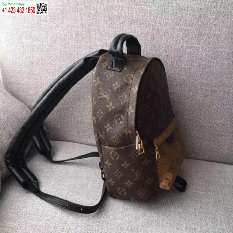Replika Louis Vuitton Palmių Spyruoklės Pm Kuprinė Monograma Reverse M43116 Blv021