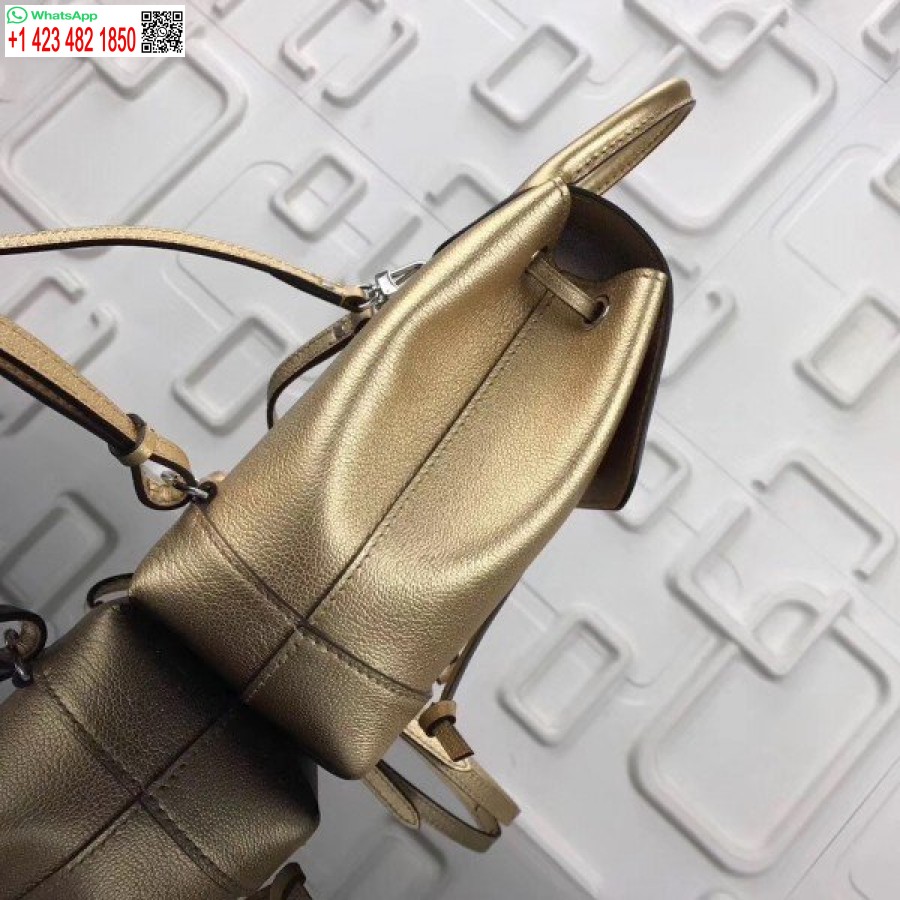 Replica Louis Vuitton Gold Lockme Mini Kuprinė M54575 Blv026