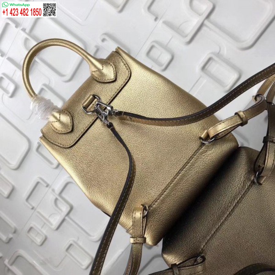 Replica Louis Vuitton Gold Lockme Mini Kuprinė M54575 Blv026