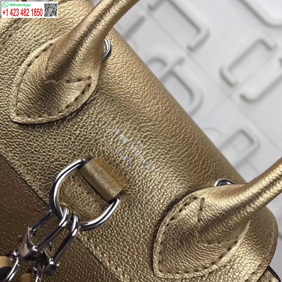 Replica Louis Vuitton Gold Lockme Mini Kuprinė M54575 Blv026