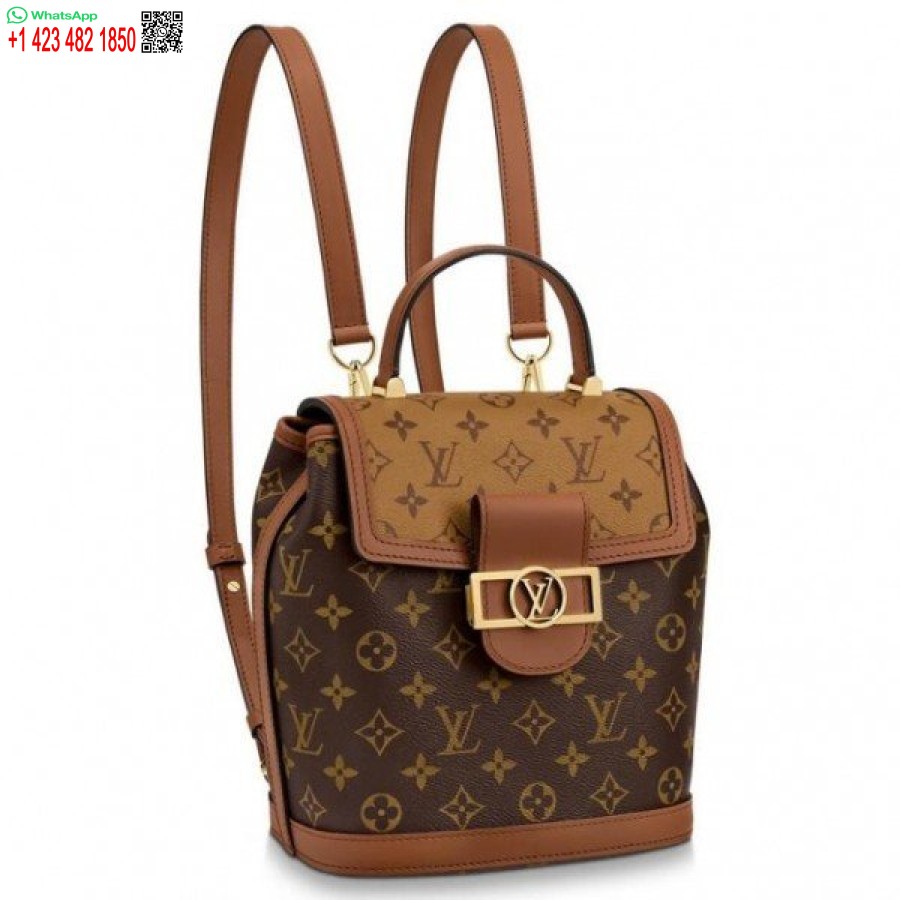 Replica Louis Vuitton Dauphine Backpack PM Monogram Reverse M45142 BLV009